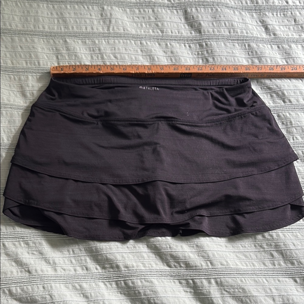 Athleta Charcoal Layered Skort